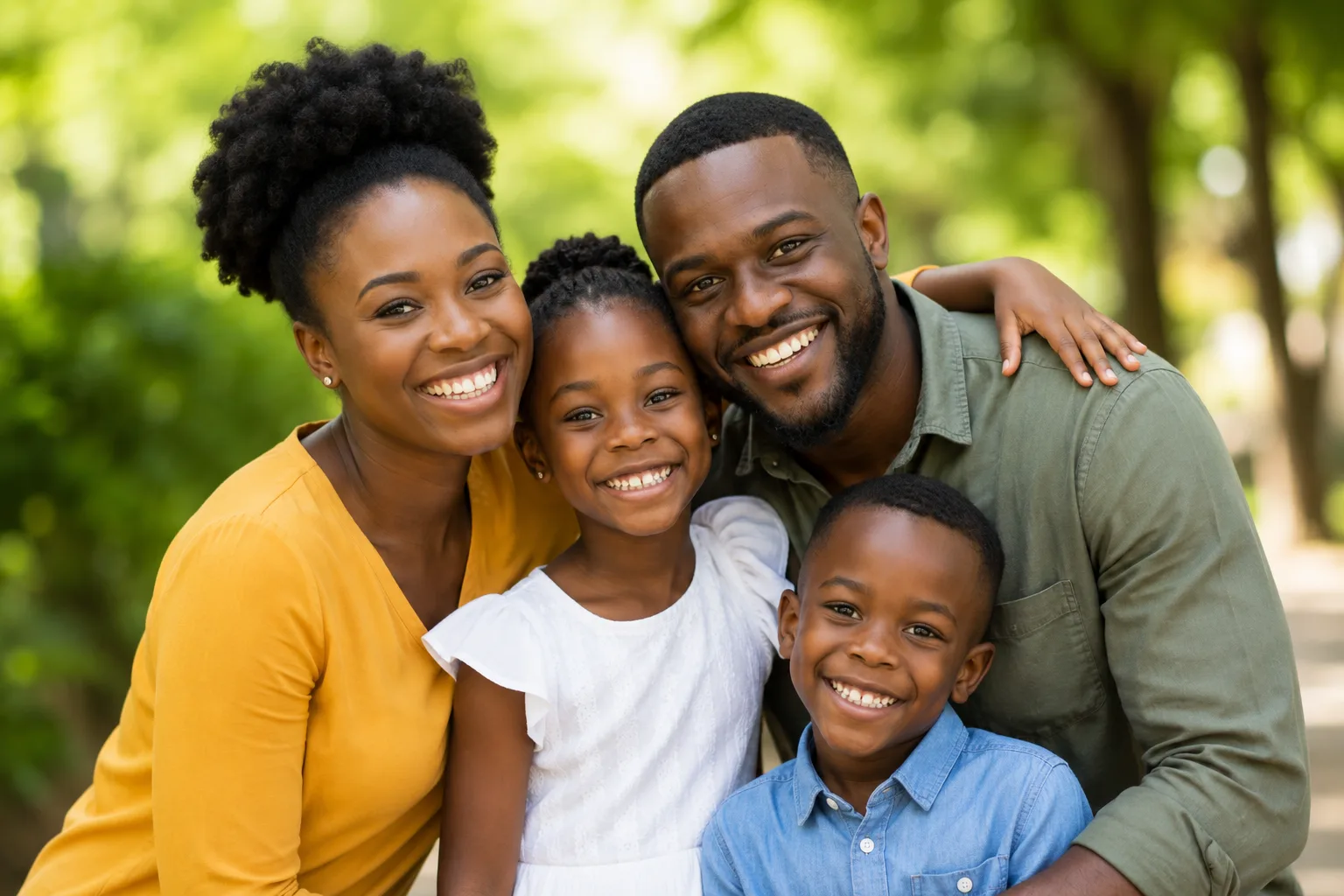 A Kenyan family protected by Cush Insurance Agency